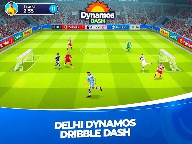 Delhi Dynamos Dribble Dash Game Screenshot